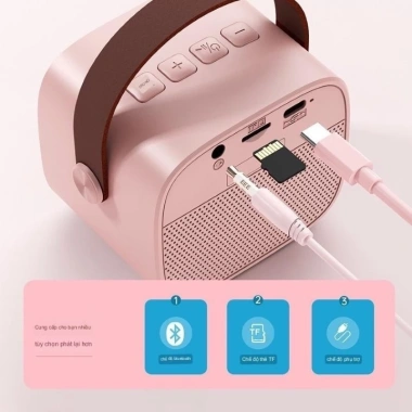 Loa Bluetooth K12 kèm 2 micro không dây – Karaoke tại nhà, bass chuẩn, chỉ 329.000₫