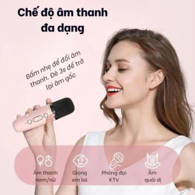 Loa Bluetooth K12 kèm 2 micro không dây – Karaoke tại nhà, bass chuẩn, chỉ 329.000₫