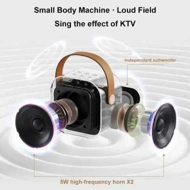 Loa Bluetooth K12 Không Dây Kèm 2 Micro, Thiết Kế Nhỏ Gọn, Thay Đổi Giọng, Giá 69.000 4
