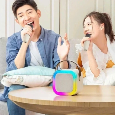 Loa Bluetooth K12 Không Dây Kèm 2 Micro, Thiết Kế Nhỏ Gọn, Thay Đổi Giọng, Giá 69.000 5