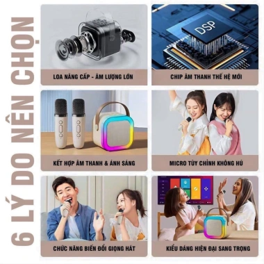 Loa Bluetooth K12 Mini Không Dây 2 Micro - Thiết Kế Nhỏ Gọn, Thay Đổi Giọng, 129.000 VND 4