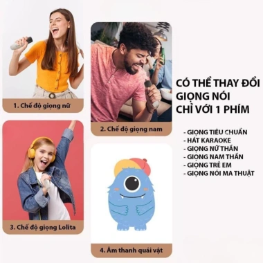 Loa Bluetooth K12 Mini Không Dây 2 Micro - Thiết Kế Nhỏ Gọn, Thay Đổi Giọng, 129.000 VND 5