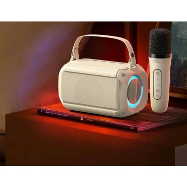 Loa Bluetooth Karaoke 2 Mic Không Dây, Bass Mạnh, LED RGB Nháy Nhạc - 320.000₫ 9