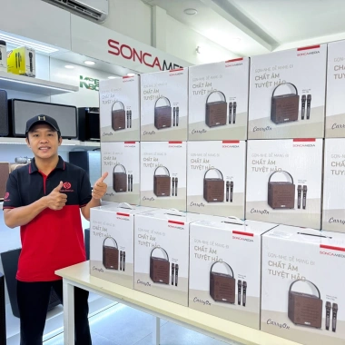 Loa Bluetooth Karaoke ACNOS CarryOn SONCAMEDIA – Kèm 2 micro, Bảo hành 12 tháng, Đổi 1 trong 15 ngày 3