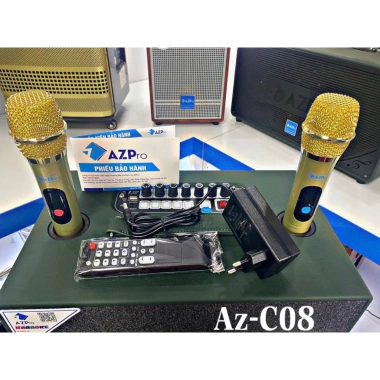 Loa Bluetooth Karaoke Az-C08 Bas20 3ĐT 7 núm chỉnh âm - Giá ưu đãi 2.89 triệu