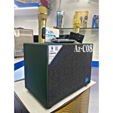 Loa Bluetooth Karaoke Az-C08 Bas20 3ĐT 7 núm chỉnh âm - Giá ưu đãi 2.89 triệu