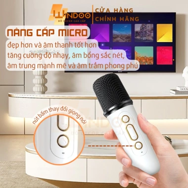 Loa Bluetooth Karaoke Bass Mạnh, Âm Thanh Chất Lượng Cao và Mic Hát - 169.000₫ 4