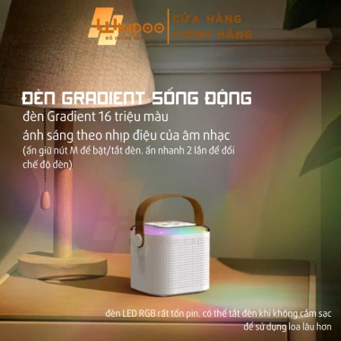 Loa Bluetooth Karaoke Bass Mạnh, Âm Thanh Chất Lượng Cao và Mic Hát - 169.000₫ 7