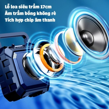 Loa Bluetooth Karaoke Công Suất Lớn Chigo M63 Xách Tay, Bảo Hành 12 Tháng, Giá 459k