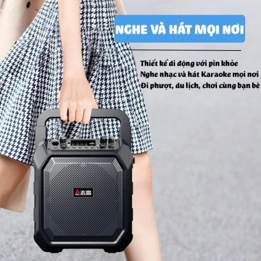 Loa Bluetooth Karaoke Công Suất Lớn Chigo M63 Xách Tay, Bảo Hành 12 Tháng, Giá 459k