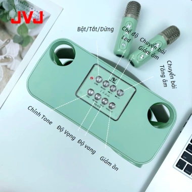 Loa Bluetooth Karaoke JVJ YS-210 20W, 2 mic không dây, bảo hành 6 tháng - 799.000 VND 4