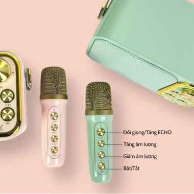 Loa Bluetooth Karaoke kèm micro YS-105 và YS-103 - Bass mạnh, âm thanh siêu hay, chỉ 422k