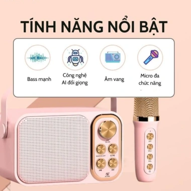 Loa Bluetooth Karaoke kèm micro YS-105 và YS-103 - Bass mạnh, âm thanh siêu hay, chỉ 422k