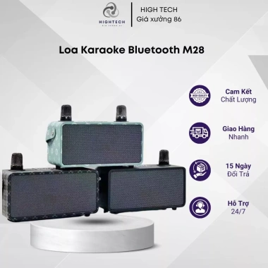 Loa Bluetooth Karaoke M72 + 2 Micro Không Dây, Bass Mạnh, Pin Trâu, Giá 756.000₫ (Giảm từ 982.800₫) 10 Loa Bluetooth Karaoke M72 + 2 Micro Không Dây, Bass Mạnh, Pin Trâu, Giá 756.000₫ (Giảm từ 982.800₫) 10