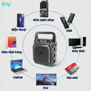 Loa Bluetooth Karaoke Mini Chigo M63 Xách Tay - Mic Không Dây, Bảo Hành 12 Tháng, Giá chỉ 410.000₫ 5