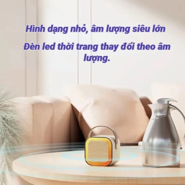 Loa Bluetooth Karaoke Mini K12 10W, mic không dây, đèn lồng thời trang, di động, giá 148.000₫