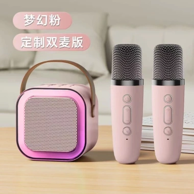 Loa Bluetooth Karaoke Mini K12 10W, mic không dây, đèn lồng thời trang, di động, giá 148.000₫