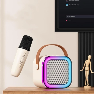 Loa Bluetooth Karaoke Mini K12 Kinyo – Pin Khỏe, Âm Thanh Mạnh, Tặng 2 Mic 5