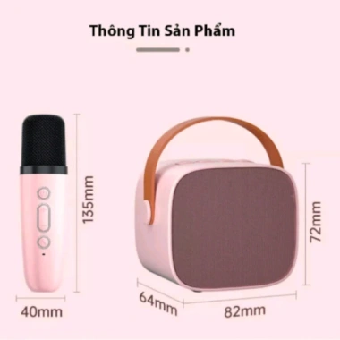 Loa Bluetooth Karaoke Mini P2 K1 Bass mạnh, micro không dây, 5 giọng, giảm còn 249.000₫