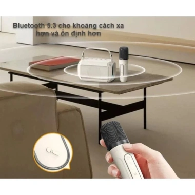 Loa Bluetooth Karaoke T-33 không dây, nhỏ gọn, bass kép mạnh mẽ, LED RGB nháy theo nhạc 355.000₫