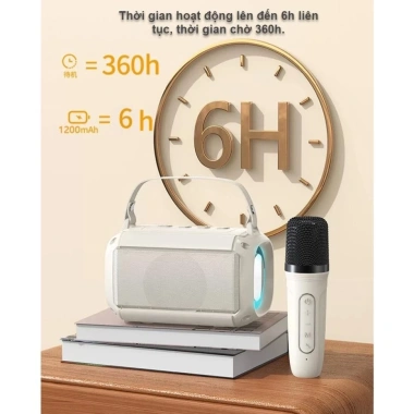 Loa Bluetooth Karaoke T-33 không dây, nhỏ gọn, bass kép mạnh mẽ, LED RGB nháy theo nhạc 355.000₫ 6 Loa Bluetooth Karaoke T-33 không dây, nhỏ gọn, bass kép mạnh mẽ, LED RGB nháy theo nhạc 355.000₫ 6