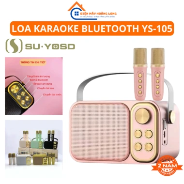 Loa Bluetooth Karaoke YS-105 & YS-103 Mic – Âm Thanh Hay, Thay Đổi Tone, Giá 405k