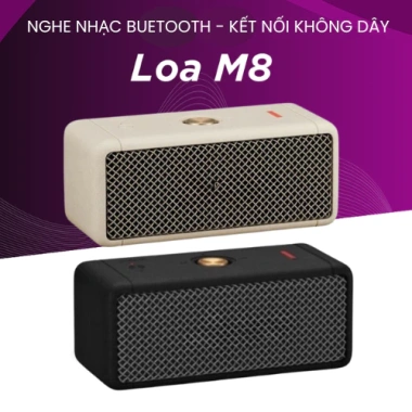 Loa Bluetooth không dây M8 mini hiện đại đa cổng, âm thanh đẳng cấp, chỉ 120.500₫