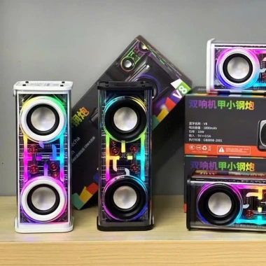 Loa Bluetooth không dây V8 Mini cầm tay, công suất lớn, âm thanh hay, LED nháy nhạc - LC DESIGN 109.000₫