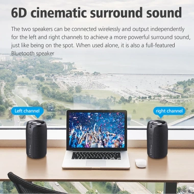 Loa Bluetooth không dây ZEALOT S32 - Âm thanh nổi siêu trầm, mini di động