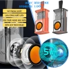 Loa Bluetooth Mini A36S Pin Trâu, Công Suất Lớn, Vỏ Trong Suốt LED RGP Nhấp Nháy TWS 2 Loa