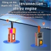 Loa Bluetooth Mini A36S Pin Trâu, Công Suất Lớn, Vỏ Trong Suốt LED RGP Nhấp Nháy TWS 2 Loa 2
