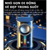 Loa Bluetooth Mini A36S Pin Trâu, Công Suất Lớn, Vỏ Trong Suốt LED RGP Nhấp Nháy TWS 2 Loa 3