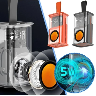 Loa Bluetooth Mini A36S Pin Trâu, Công Suất Lớn, Vỏ Trong Suốt LED RGP Nhấp Nháy TWS 2 Loa 9 Loa Bluetooth Mini A36S Pin Trâu, Công Suất Lớn, Vỏ Trong Suốt LED RGP Nhấp Nháy TWS 2 Loa 9