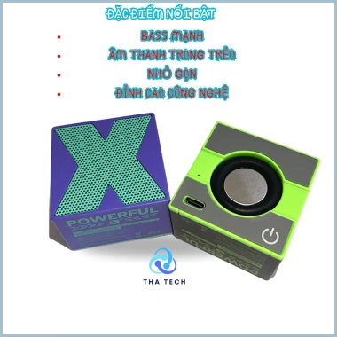 Loa Bluetooth Mini Basix X1 Bass mạnh âm thanh 360 do Bluetooth 5.0 cầm tay 49.000