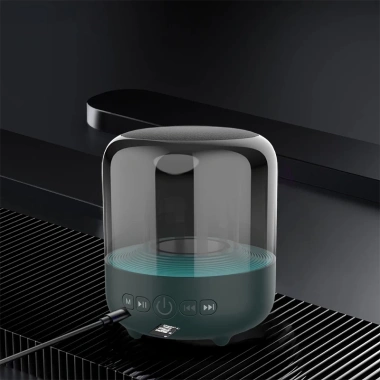 Loa Bluetooth Mini Bass 2.200mAh TWS Trắng - Âm thanh mạnh, di động ký túc xá ngoài trời