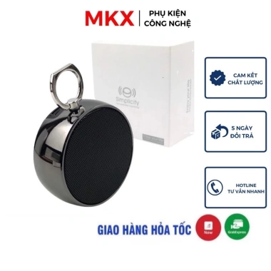 Loa Bluetooth Mini BS02 MEKAXO - Móc treo, khe thẻ nhớ, cổng 3.5, giảm còn 220.000₫
