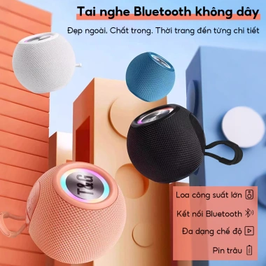 Loa Bluetooth Mini Chính Hãng - Cầm Tay LED RGB, Âm Thanh Vòm 360, Giá 219.000₫