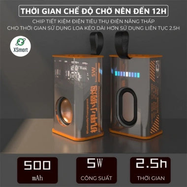 Loa Bluetooth Mini D22 Extra Bass LED Nhạc Đèn, Không Dây, Kết Nối Điện Thoại và Laptop - 149k