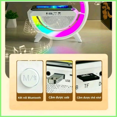 Loa Bluetooth Mini Đèn LED, Đồng Hồ Báo Thức Kỹ Thuật Số Hình Quả Cầu - Không Dây, Giá 88.088 VND 7