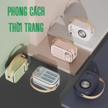 Loa Bluetooth mini DW13 Vintage Retro 5W – Âm thanh 3D sống động, bảo hành 24 tháng, giá 250.000 VND 4