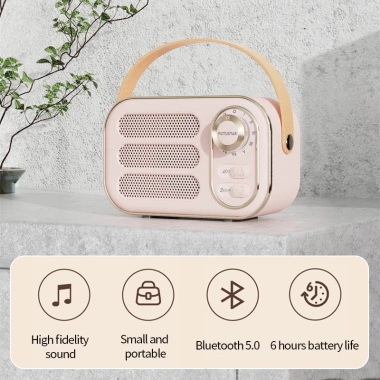 Loa Bluetooth mini DW13 Vintage Retro 5W – Âm thanh 3D sống động, bảo hành 24 tháng, giá 250.000 VND 5