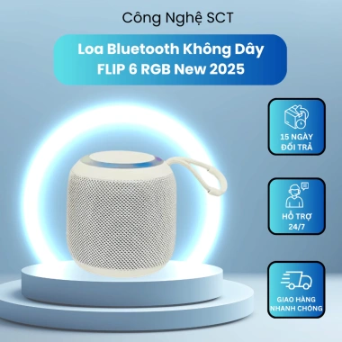Loa Bluetooth Mini Flip 6 RGB Chống Nước IPX4 Pin Trâu Âm Thanh Sống Động Giá 155k