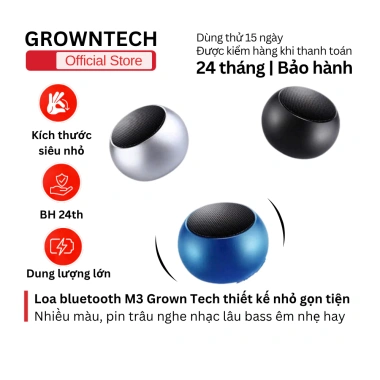 Loa Bluetooth Mini GrownTech M3 - Âm Thanh Chuẩn, Bass ấm, Giá chỉ 120.028₫
