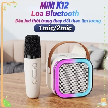 Loa Bluetooth Mini K12 Karaoke Không Dây Thiết Kế Sang Trọng Kèm Micro - 95.000₫