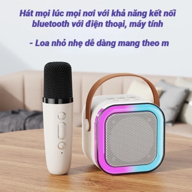 Loa Bluetooth Mini K12 không dây kèm 2 micro, chính hãng, giá 89.000đ, miễn phí vận chuyển 9