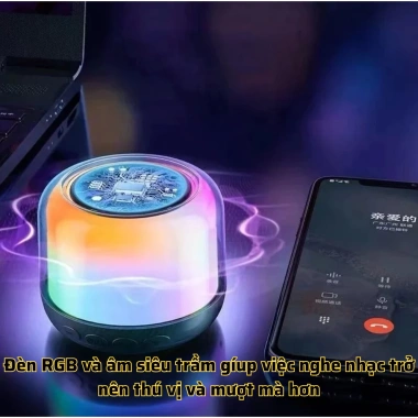 Loa Bluetooth Mini K30 Star - Âm Thanh Vòm 360°, LED RDG Full Màu Sắc Rực Rỡ, Giá 69.300 VND 2