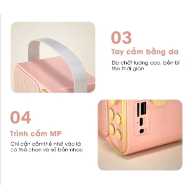 Loa Bluetooth Mini Karaoke kèm micro YS-105 & YS-103 - Âm thanh cực hay, bass mạnh, chính hãng giá 396.000₫ 3 Loa Bluetooth Mini Karaoke kèm micro YS-105 & YS-103 - Âm thanh cực hay, bass mạnh, chính hãng giá 396.000₫ 3
