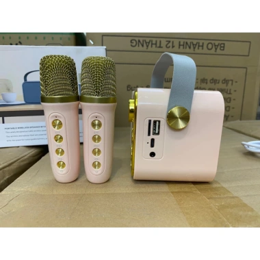 Loa Bluetooth Mini Karaoke YS-105 + YS-103, 2 micro không dây, chế độ đổi giọng, âm thanh cực hay - Giá chỉ 422.000₫ 9