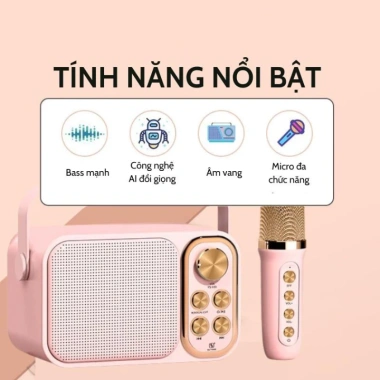 Loa Bluetooth Mini Karaoke YS-105/YS-103 – Bass mạnh, âm thanh siêu hay, thay đổi tone 2 mic – chỉ 405.000₫ 3 Loa Bluetooth Mini Karaoke YS-105/YS-103 – Bass mạnh, âm thanh siêu hay, thay đổi tone 2 mic – chỉ 405.000₫ 3