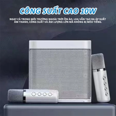 Loa Bluetooth Mini Karaoke YS 203 kèm 2 micro mini không dây, âm thanh cao cấp, giá chỉ 290.000 VND 2